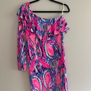 Lilly Pulitzer Like New one shoulder print